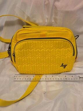 lug Yellow Quilted Mini Ranger Crossbody Bag
